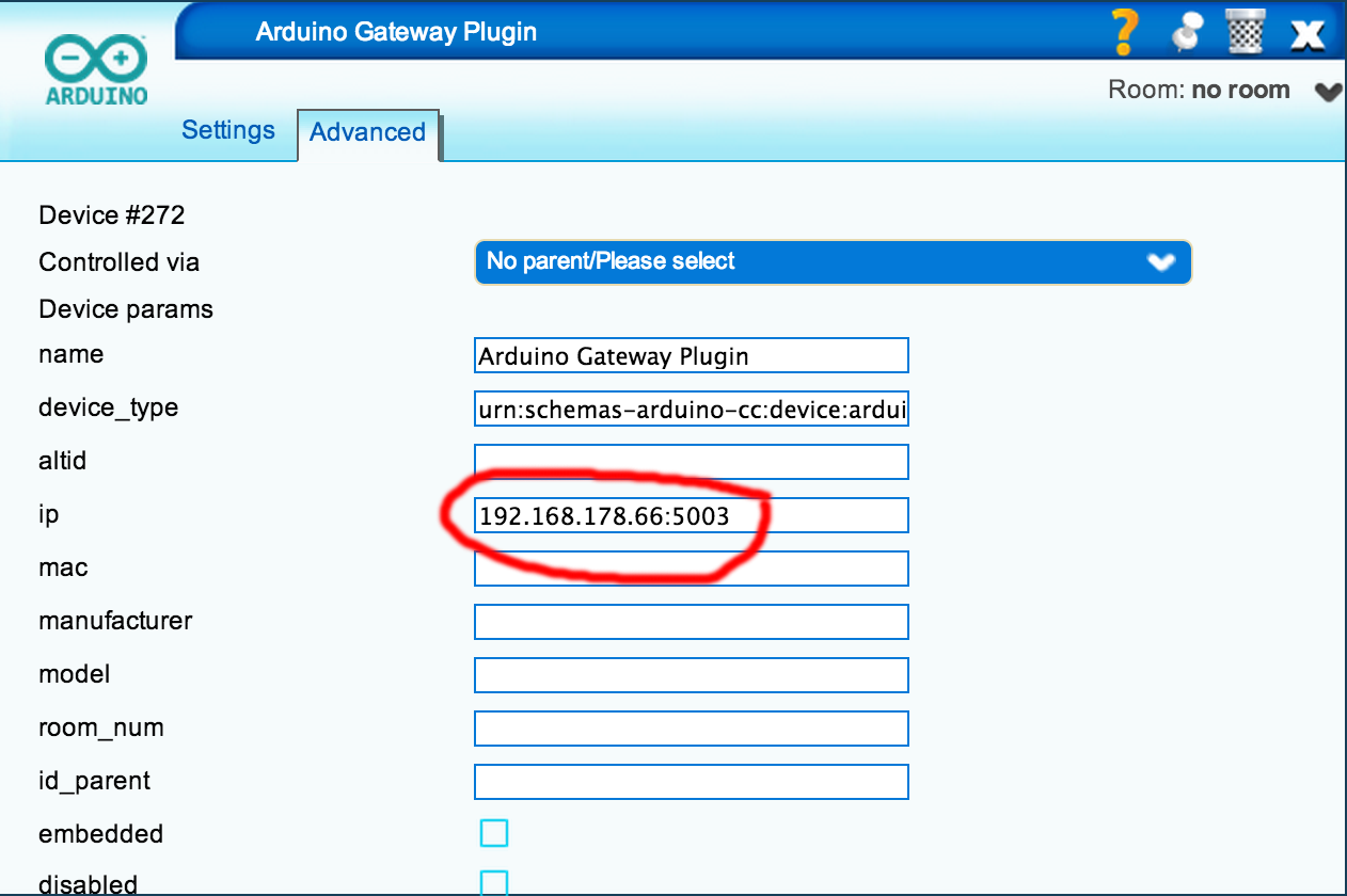 Vera serial port configuration